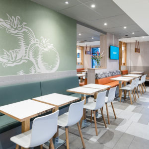 ROL Fredbergs is proud to present the delivery of McDonald’s in Västra Frölunda, Sweden. The restaurant is one of the first of its kind in Sweden with McDonalds’ interior concept ‘Natural Integrity’. It has been a very extensive and complex project and the result is a very fresh-looking and top modern restaurant with a focus on giving the customers the best possible experience. The project included refurbishing the roof, expanding the restaurant's dining room, replacing the ceiling, new flooring, replacing all the interiors and installing and expanding the restaurant's Digital signage and ordering system and renovating the kitchen. “I think that I have got the nicest McDonald's restaurant in Sweden” – says owner Ulf Ternström. Ulf has a long experience of running restaurants. He started his first restaurant in 1996 and today he owns 6 McDonald's restaurants. https://rolfredbergs.com/